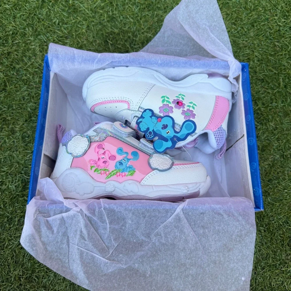 Vintage 2002 Nickelodeon Blues Clues Toddler Girls Shoes Size 6 Pink Deadstock